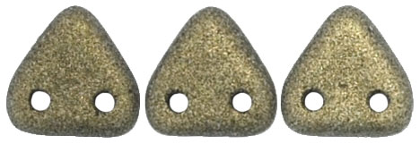 CzechMates Triangle 6mm (loose) : Metallic Suede - Gold