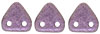 CzechMates Triangle 6mm (loose) : Metallic Suede - Pink