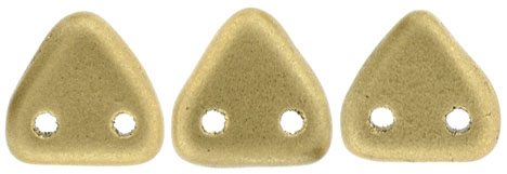 CzechMates Triangle 6mm (loose) : Matte - Metallic Flax