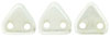 CzechMates Triangle 6mm (loose) : Luster - Opaque White