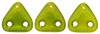 CzechMates Triangle 6mm (loose) : Silversheen - Chartreuse