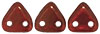 CzechMates Triangle 6mm (loose) : Silversheen - Ruby