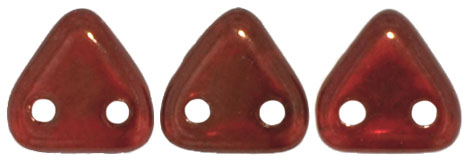 CzechMates Triangle 6mm (loose) : Silversheen - Ruby