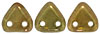 CzechMates Triangle 6mm (loose) : Patina - Olivine