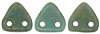 CzechMates Triangle 6mm (loose) : Turquoise - Copper Picasso