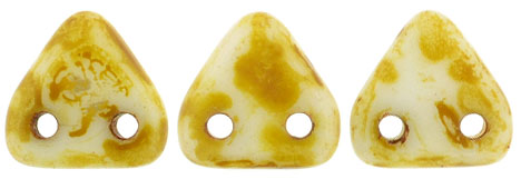 CzechMates Triangle 6mm (loose) : Alabaster - Picasso