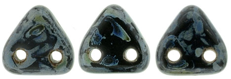 CzechMates Triangle 6mm (loose) : Jet - Picasso