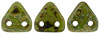 CzechMates Triangle 6mm (loose) : Opaque Olive - Picasso