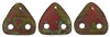 CzechMates Triangle 6mm (loose) : Opaque Red - Picasso