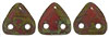 CzechMates Triangle 6mm (loose) : Opaque Red - Picasso