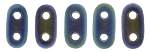 CzechMates Bar 6 x 2mm (loose) : Matte - Iris - Blue