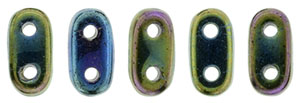 CzechMates Bar 6 x 2mm (loose) : Iris - Green