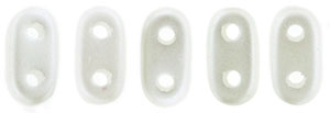 CzechMates Bar 6 x 2mm (loose) : Pearl Coat - Snow