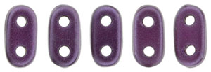 CzechMates Bar 6 x 2mm (loose) : Pearl Coat - Purple Velvet