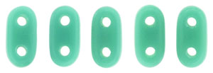 CzechMates Bar 6 x 2mm (loose) : Opaque Turquoise