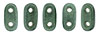 CzechMates Bar 6 x 2mm (loose) : Metallic Suede - Lt Green