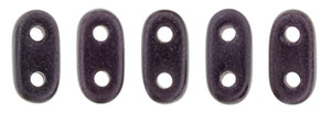 CzechMates Bar 6 x 2mm (loose) : Metallic Suede - Dk Plum