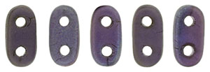 CzechMates Bar 6 x 2mm (loose) : Matte - Oxidized Bronze Tanzanite