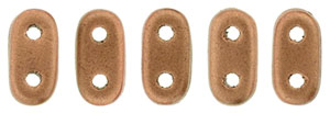 CzechMates Bar 6 x 2mm (loose) : Matte - Metallic Copper