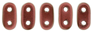 CzechMates Bar 6 x 2mm (loose) : Matte - Metallic Lava