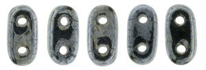 CzechMates Bar 6 x 2mm (loose) : Hematite