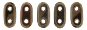 CzechMates Bar 6 x 2mm (loose) : Dk Bronze