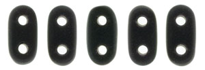 CzechMates Bar 6 x 2mm (loose) : Matte - Jet