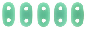 CzechMates Bar 6 x 2mm (loose) : Matte - Opaque Turquoise