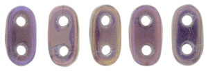 CzechMates Bar 6 x 2mm (loose) : Luster Iris - Milky Amethyst