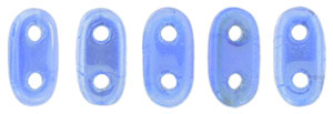 CzechMates Bar 6 x 2mm (loose) : Luster Iris - Opal Sapphire