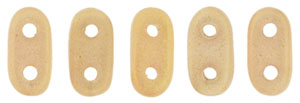 CzechMates Bar 6 x 2mm (loose) : Sueded Gold Milky Pink