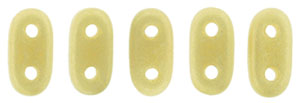 CzechMates Bar 6 x 2mm (loose) : Sueded Gold Opaque Lt Beige