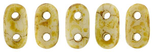 CzechMates Bar 6 x 2mm (loose) : Alabaster - Picasso