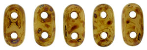 CzechMates Bar 6 x 2mm (loose) : Opaque Lt Beige - Picasso