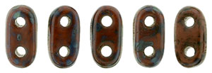 CzechMates Bar 6 x 2mm (loose) : Opaque Umber - Picasso