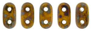 CzechMates Bar 6 x 2mm (loose) : Opaque Yellow - Picasso