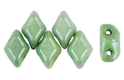 MiniGemDuo 6 x 4mm (loose) : Luster - Green