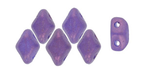 MiniGemDuo 6 x 4mm (loose) : Gold Shine - Purple