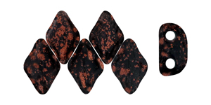 MiniGemDuo 6 x 4mm (loose) : Copper Splash - Jet