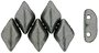 GEMDUO 8 x 5mm (loose) : Crystal Bronze Gunmetal