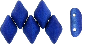 GEMDUO 8 x 5mm (loose) : Metalust - Matte - Crown Blue