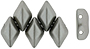 GEMDUO 8 x 5mm (loose) : Pearl Coat - Gray