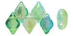 GEMDUO 8 x 5mm (loose) : SUMMER RAINBOW Green