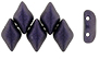GEMDUO 8 x 5mm (loose) : Metallic Suede - Dk Purple
