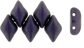 GEMDUO 8 x 5mm (loose) : Metallic Suede - Dk Purple