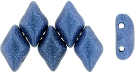 GEMDUO 8 x 5mm (loose) : Metallic Suede - Blue