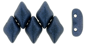 GEMDUO 8 x 5mm (loose) : Metallic Suede - Dk Blue