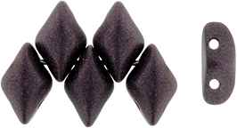 GEMDUO 8 x 5mm (loose) : Metallic Suede - Dk Plum