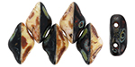 GEMDUO 8 x 5mm (loose) : Opaque Black/White - Picasso