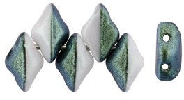 GEMDUO 8 x 5mm (loose) : Polynesian Mint Chocolate Cream